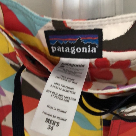 Men’s Patagonia swim trunks suit shorts size 34 - Picture 3 of 6